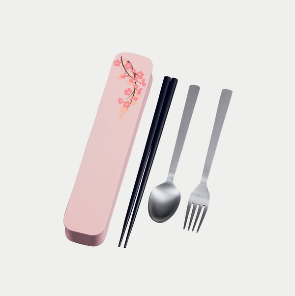 Cutlery Set & Case Sakura