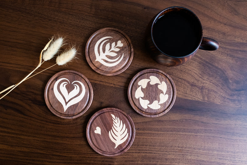 Latte Art Coaster Set