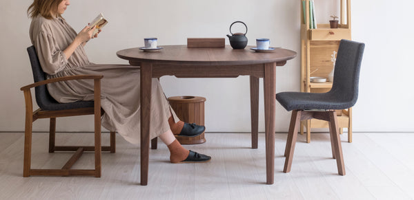 家具 | Trick for Treat 竹本剛的全實木圓形伸縮餐桌