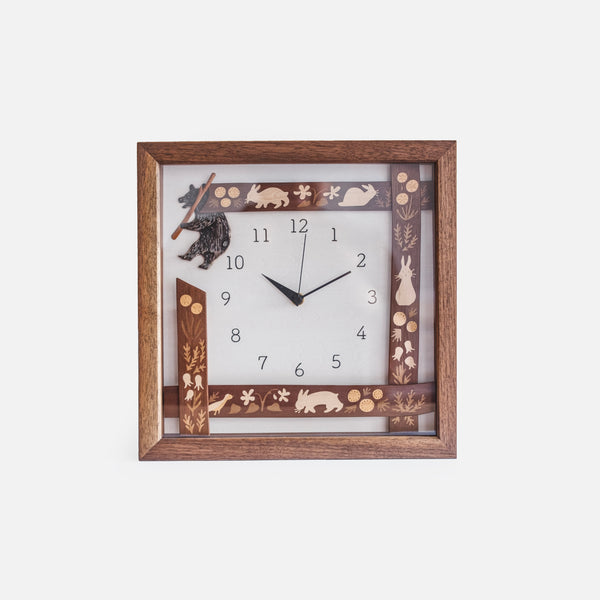 Wooden Inlay Clock Limited Edition