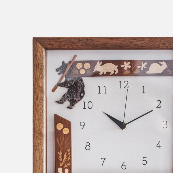 Wooden Inlay Clock Limited Edition