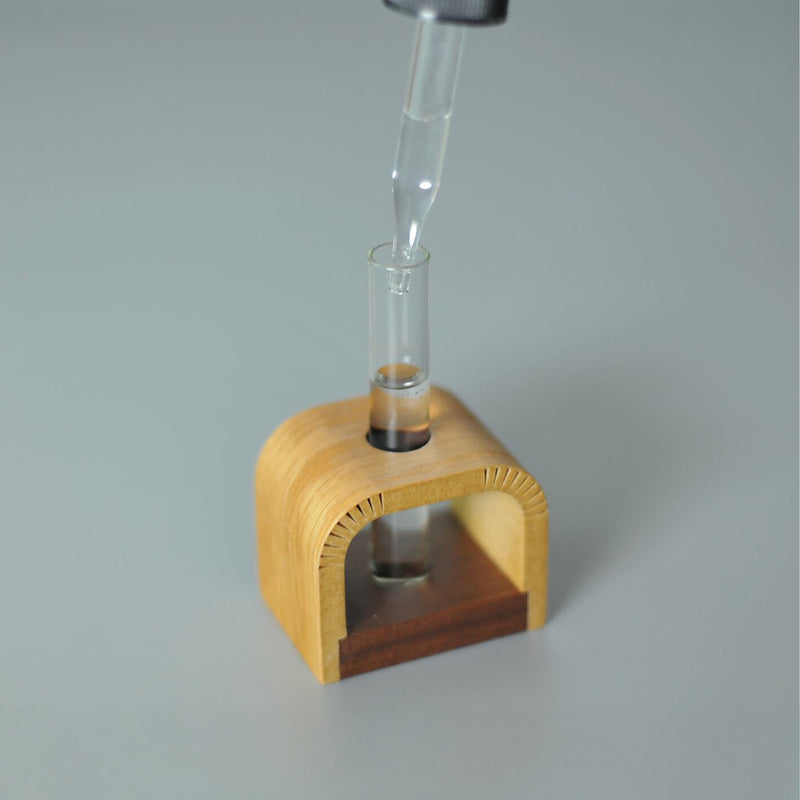 Luna Essential Oil Tube Wood Stand