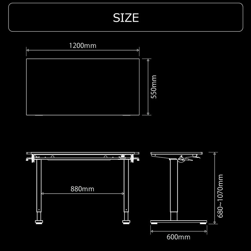 Gas Lifting Tilt Desk