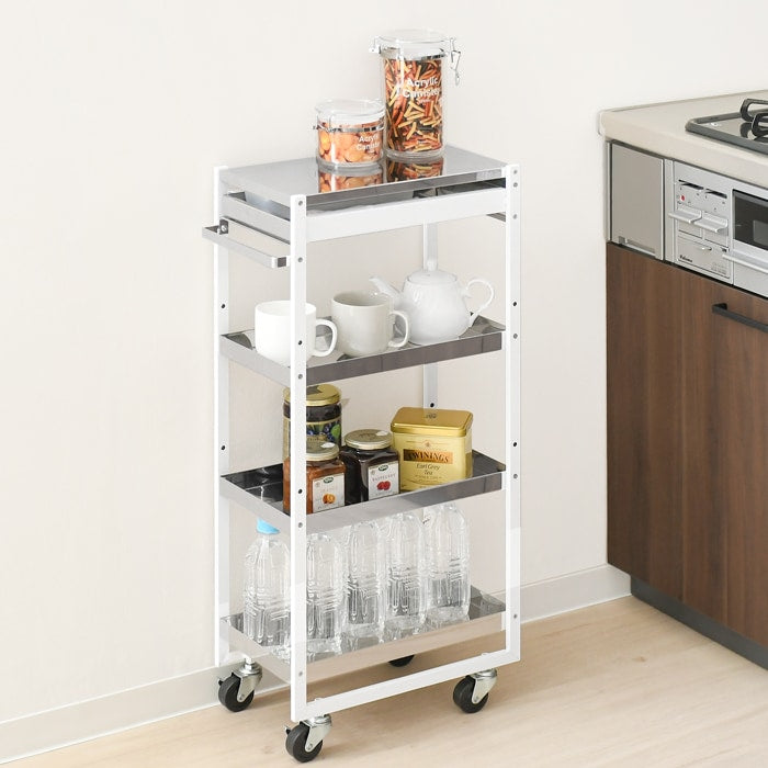 Slim Stainless Steel Kitchen Cart