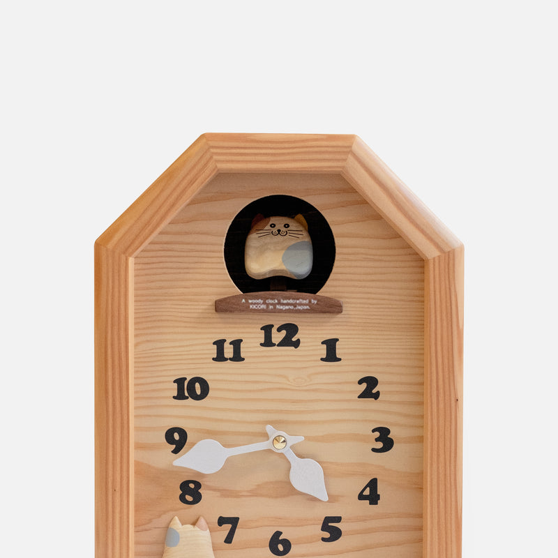 Calico Cat Cuckoo Clock