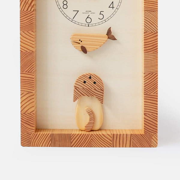 Cat and Whale Clock