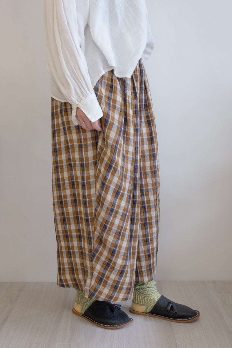 Twisted Linen Washer Pants