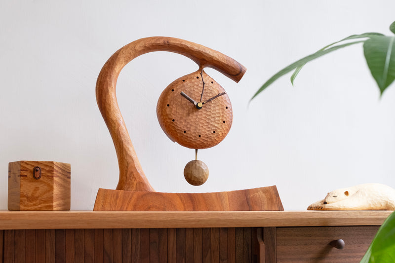 Pendulum Table COME IN' 工藝 | Handcrafted Wooden Pendulum Table Clock – COME IN' LIVING ...
