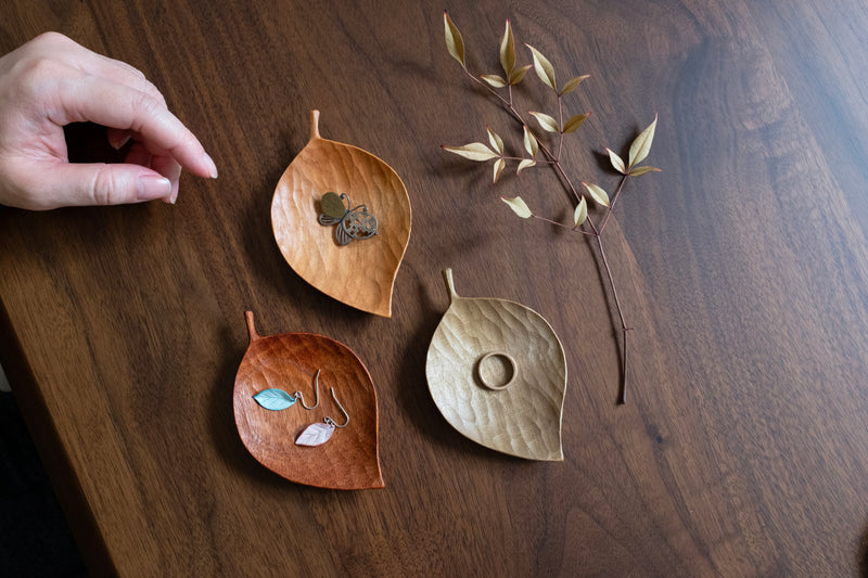 Handcrafted Mini Leaf Plate Set