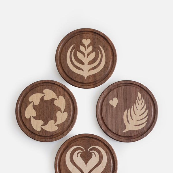 Latte Art Coaster Set