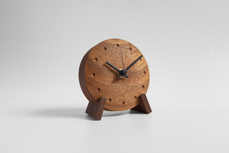 Monkeypod Table Clock