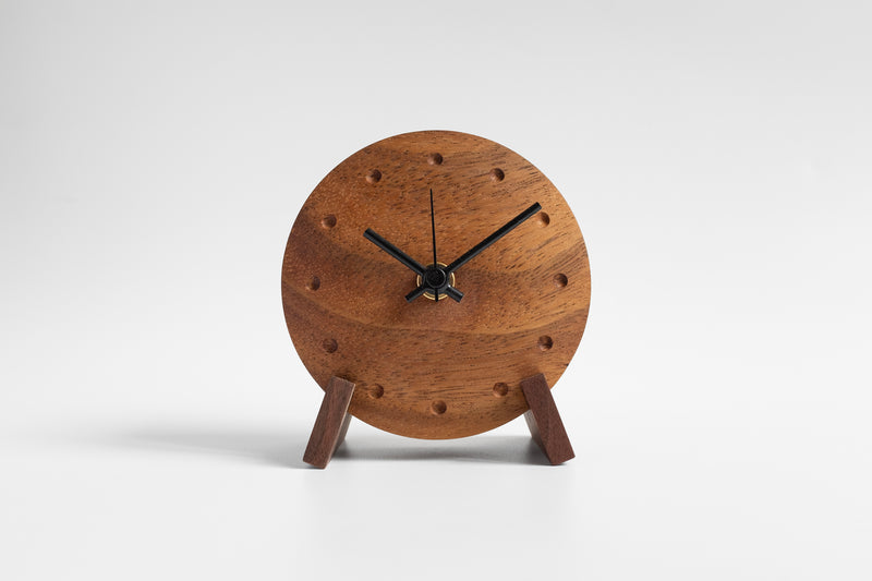 Monkeypod Table Clock