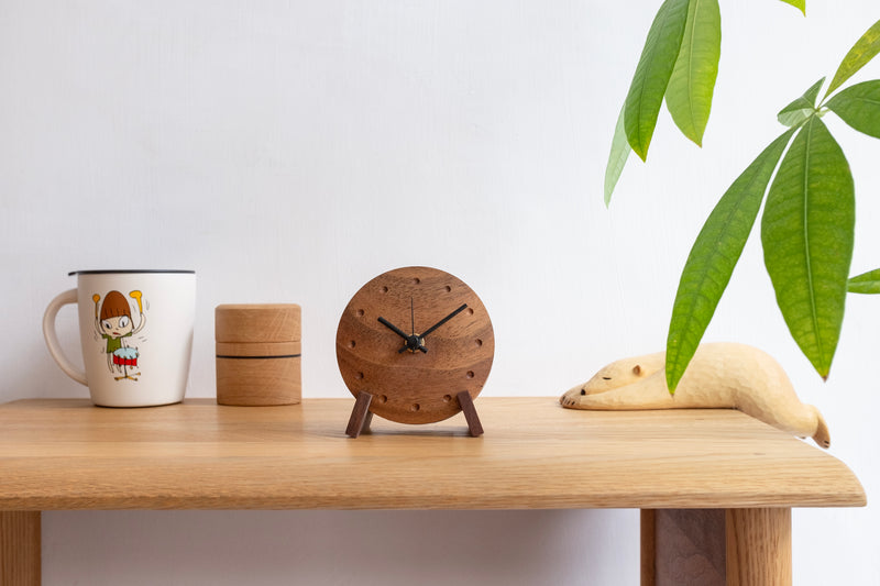 Monkeypod Table Clock