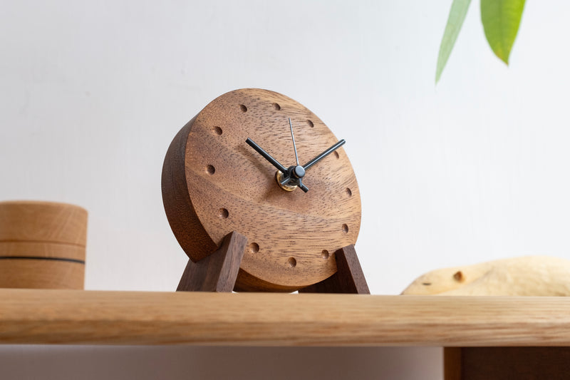 Monkeypod Table Clock