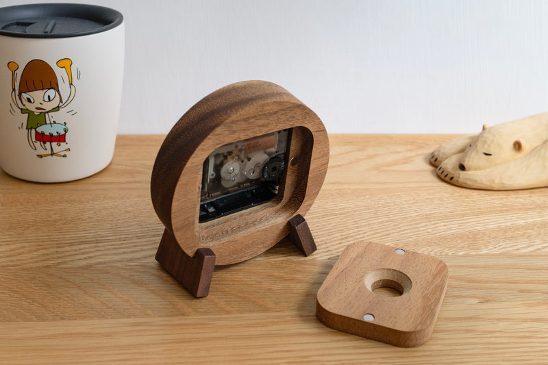 Monkeypod Table Clock