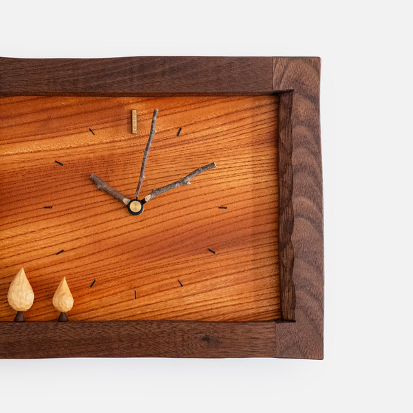 Forest Handcrafted Wooden Clock