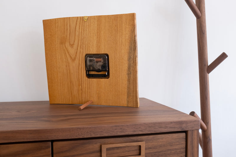 Handcrafted Wooden Clock Tree & Bird