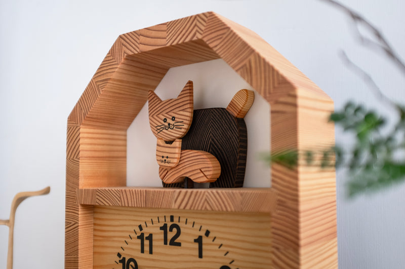 Cat and Kitten Clock