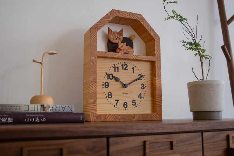 Cat and Kitten Clock