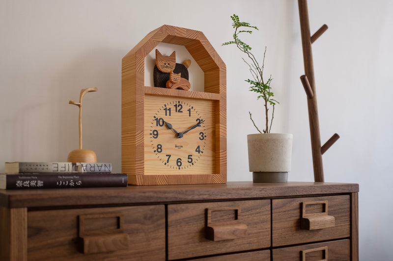 Cat and Kitten Clock