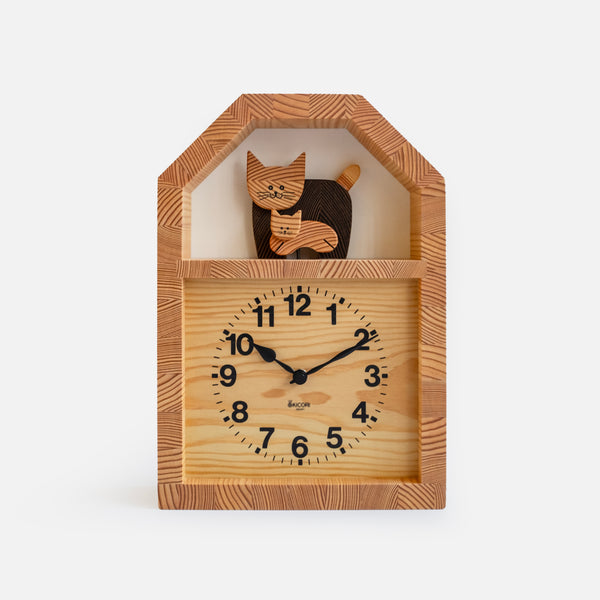 Cat and Kitten Clock