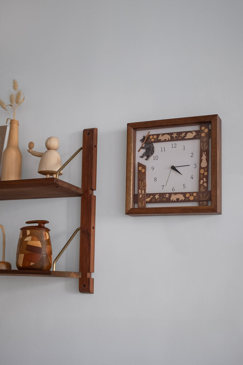 Wooden Inlay Clock Limited Edition