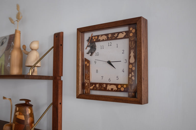Wooden Inlay Clock Limited Edition