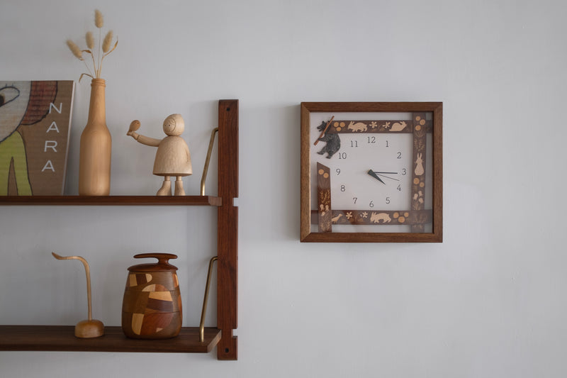 Wooden Inlay Clock Limited Edition