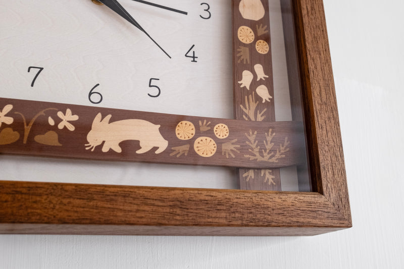 Wooden Inlay Clock Limited Edition