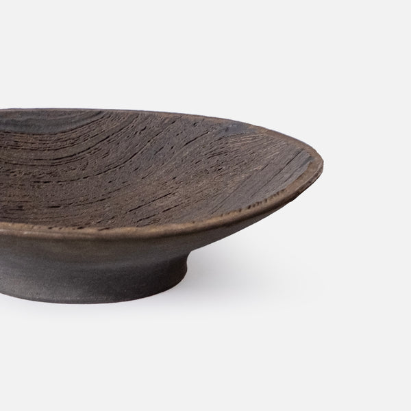 Wood Grain Pottery Plate