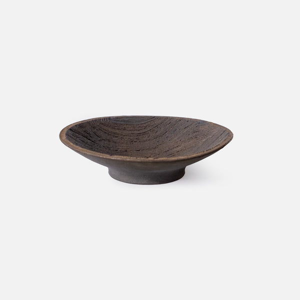 Wood Grain Pottery Plate
