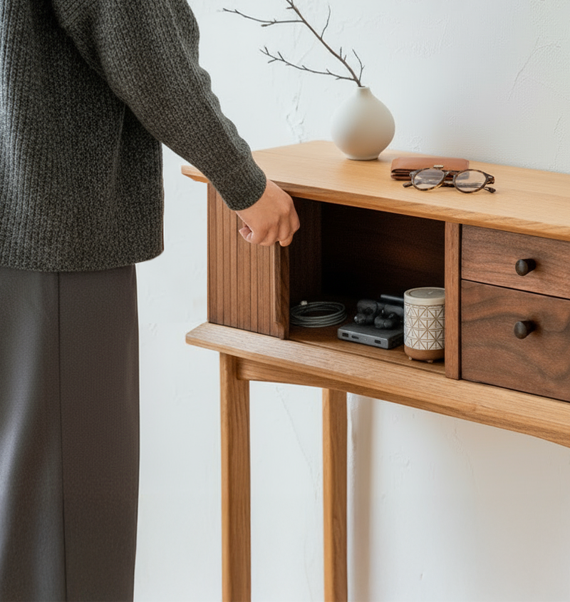 Mini Entryway Storage Cabinet