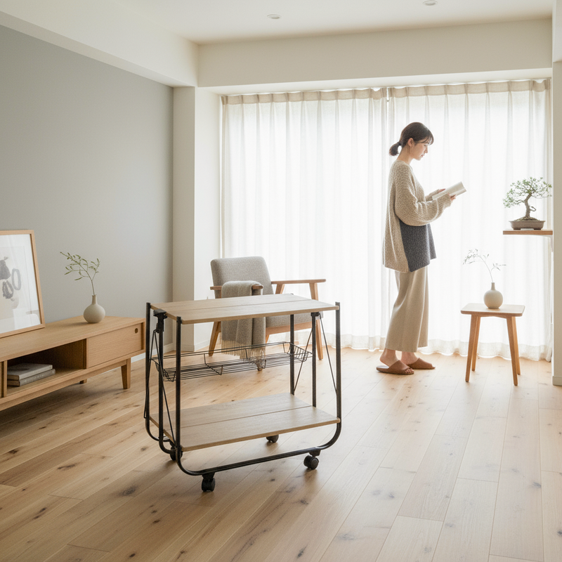 UltraThin Folding Trolley Cart