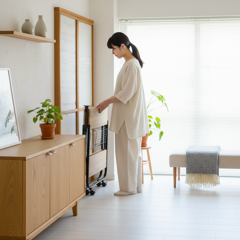 UltraThin Folding Trolley Cart