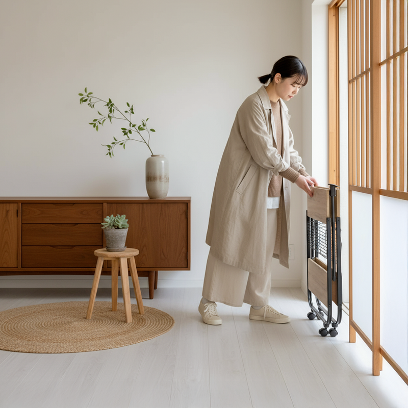 UltraThin Folding Trolley Cart