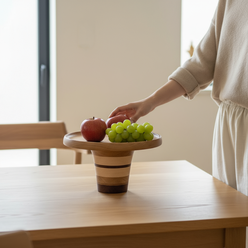 Wooden Inlay Fruit Plate 27