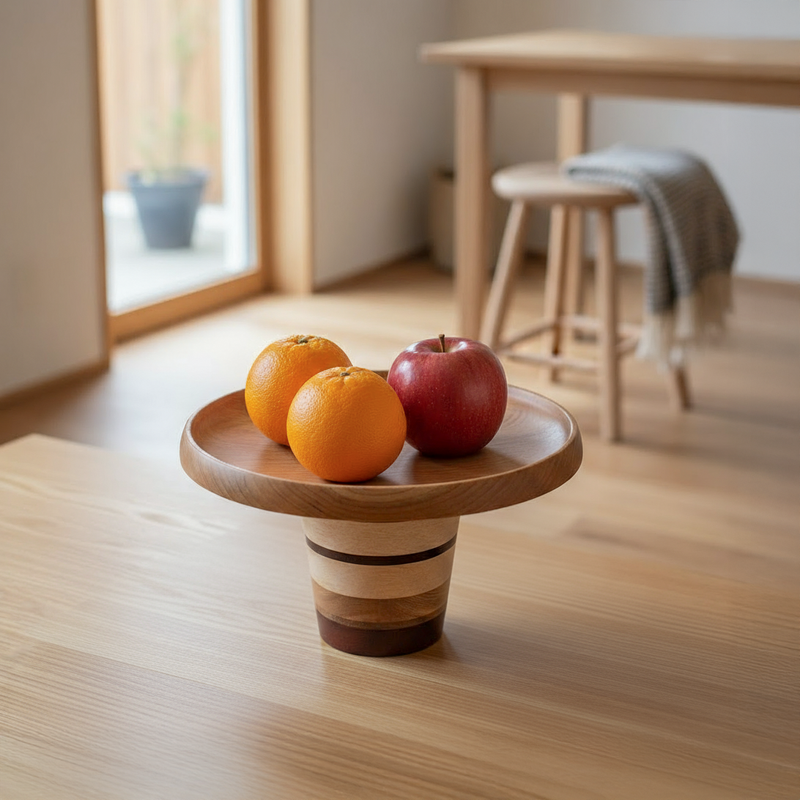 Wooden Inlay Fruit Plate 27