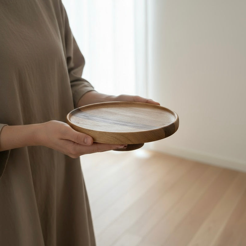 Wooden Inlay Fruit Plate 21