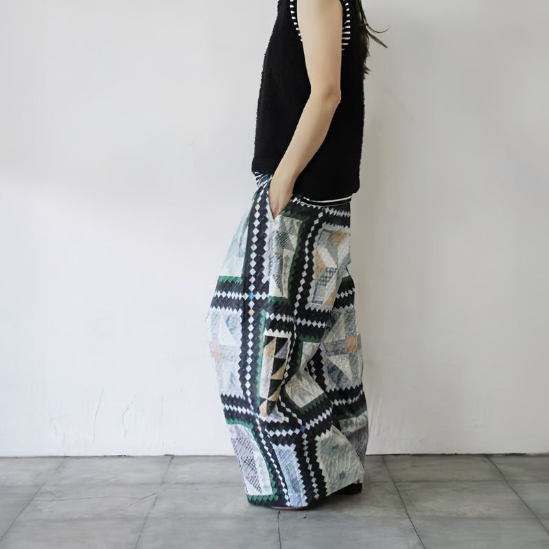 Mosaic Quilt Print Jyunreika Trouser