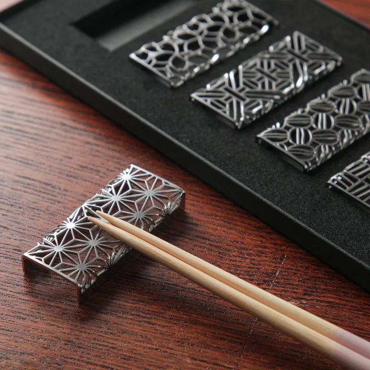 Unique Stainless Chopstick Rest Set