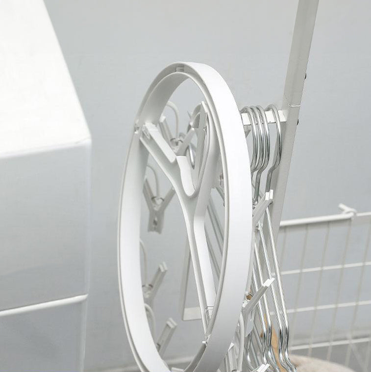 Round Folding Laundry Hanger With Pegs