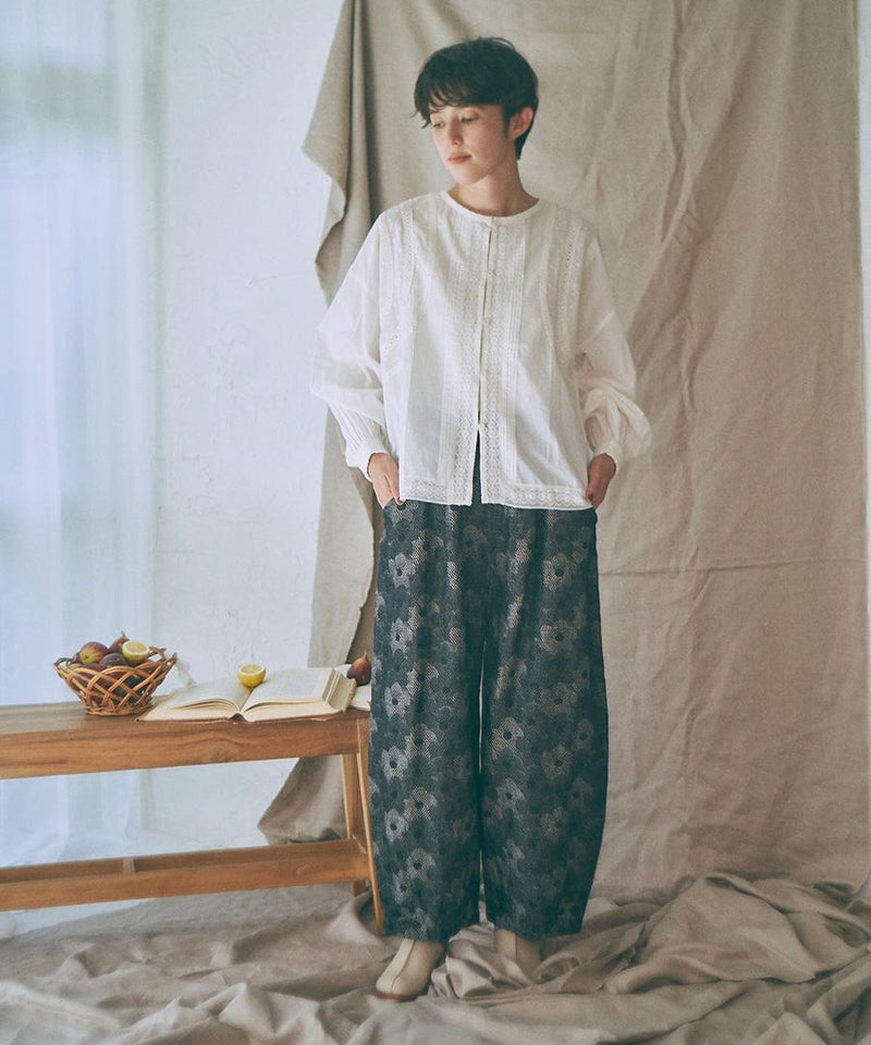 Flower Jacquard 2 Way Vest & Pants