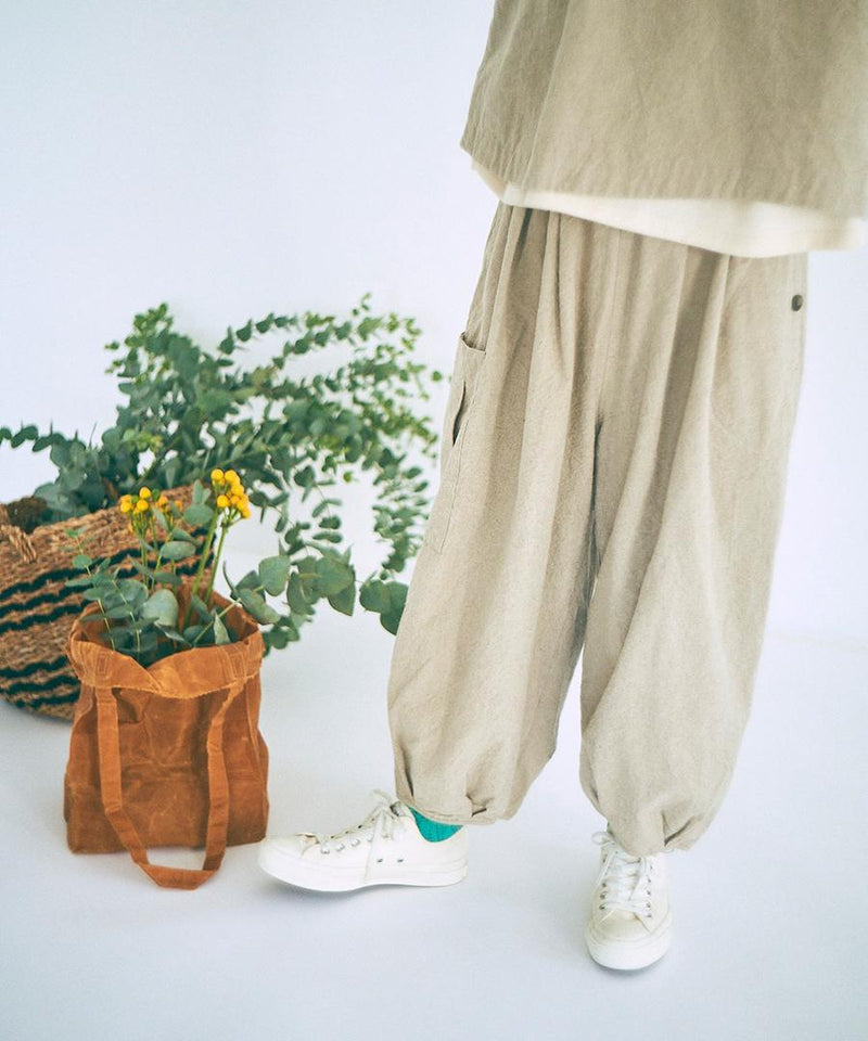 Linen Cotton Canvas 2way Vest & Pants