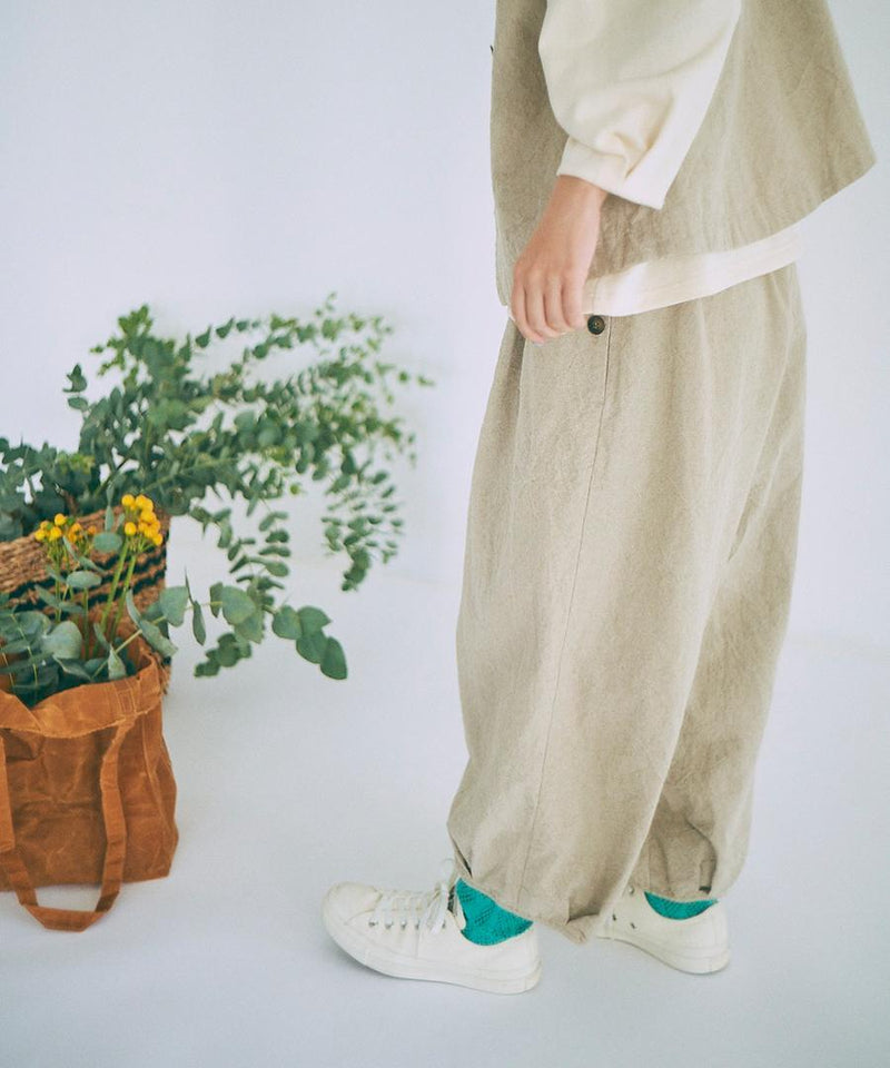 Linen Cotton Canvas 2way Vest & Pants