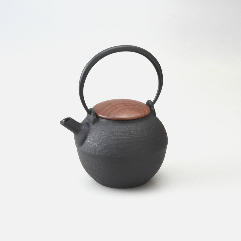 Iron Teapot with Wooden Lid