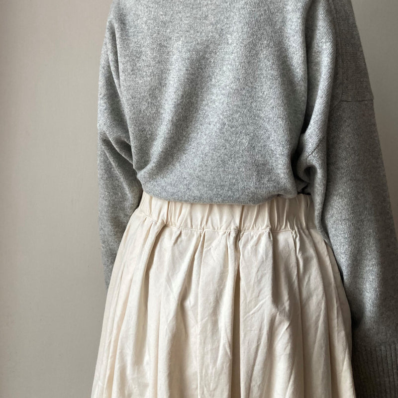 Cotton Wool Surge Tuck Skirt