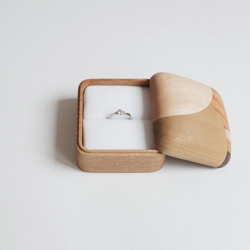Wooden Inlay Ring Box