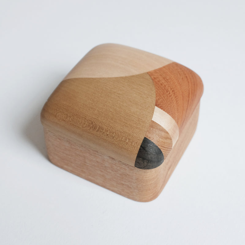 Wooden Inlay Ring Box