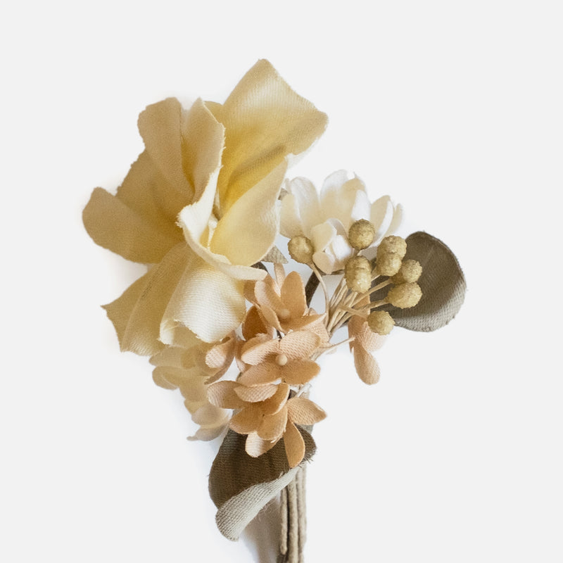 Pale Dried Flower Bouquet Corsage