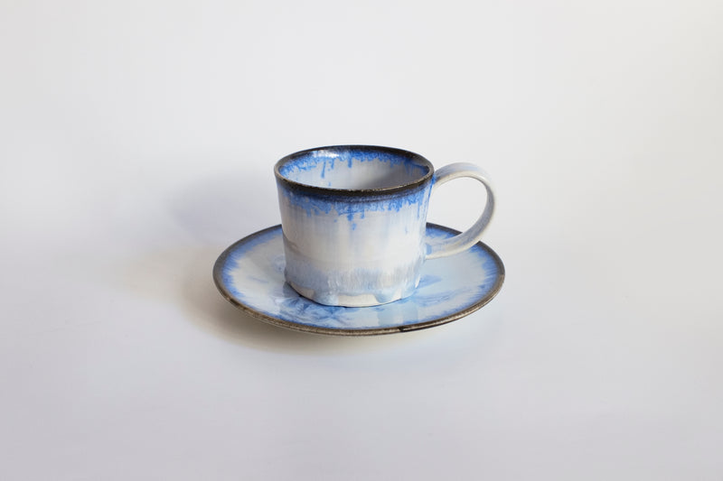 Snowflake Glaze Cup & Saucer Set B121